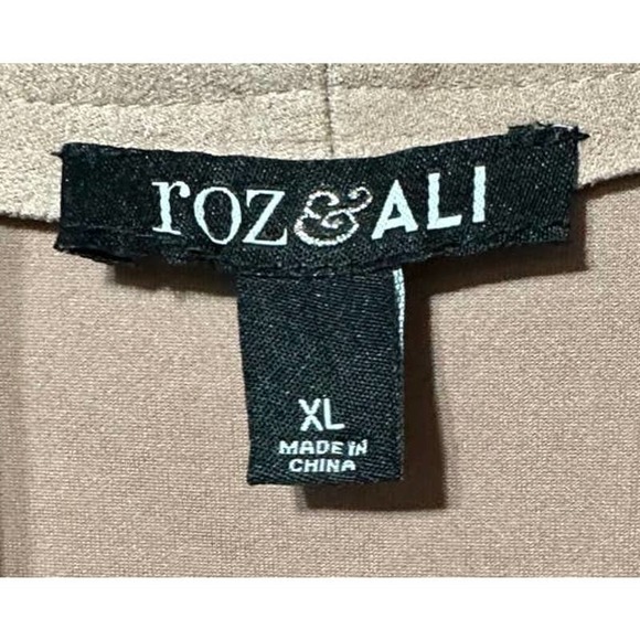 Roz & Ali Pink Ultrasuede jacket size XL - Picture 2 of 5